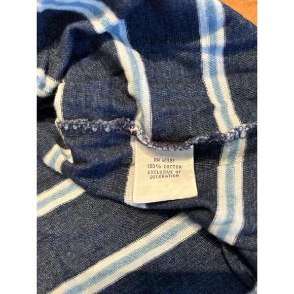 Polo Ralph Lauren Men's Big Tall 4XB Soft Touch Polo Shirt Blue Stripe Pony - Picture 4 of 7